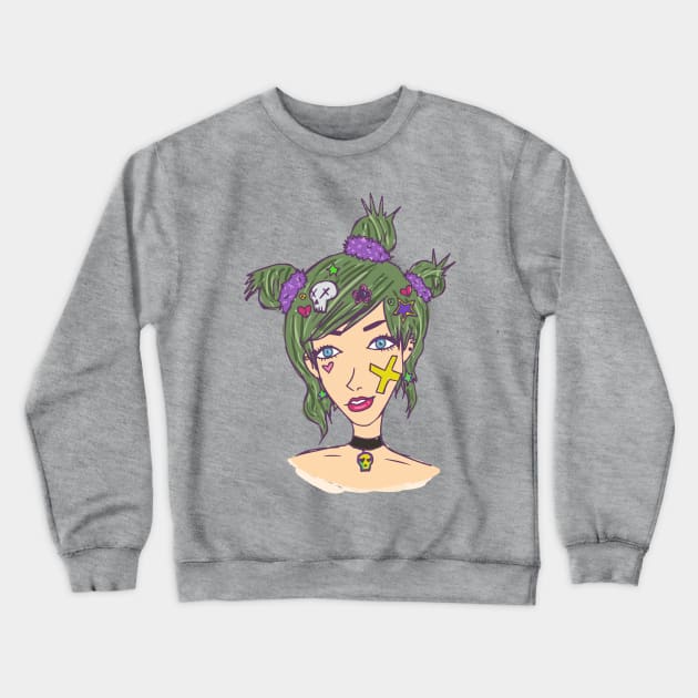 Sage Forks Crewneck Sweatshirt by kaela